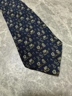 FERRAGAMO フェラガモ 100%シルク 総柄 アニマル 動物 ネクタイ