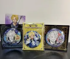 ワンピース　ホログラム　バースデイ　缶バッジ　サボ