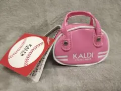 KALDI レトロスポーツバッグ　チョコレート　カルディ　ピンク　野球のサムネイル
