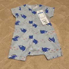 新品！西松屋 ベビー服 ロンパース ジンベイザメ