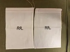 【RRL・ダブルアールエル】巾着・ショッパー　中 2枚