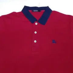 56 BURBERRY BLACK LABEL 半袖ポロシャツ Ｌ