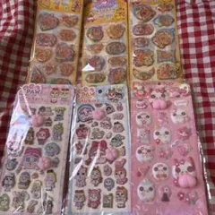 シール 6セット クライベイビー、カピバラなど