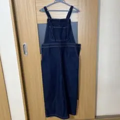 スタジオクリップ　ダークブルー デニム ジャンパースカート