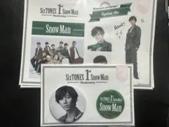 Snow Man阿部亮平 缶バッジ ステッカー(2枚) セット