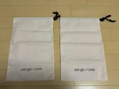 【新品未使用】sergio rossi セルジオロッシ　シューズ保存袋2枚セットのサムネイル