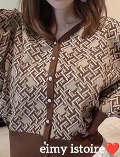 新品❤️eimy istoireパフショルダーカーディガン
