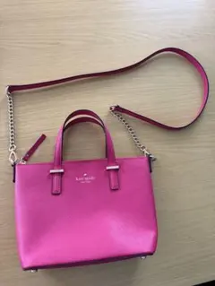 ケイトスペード 2way ショルダーバッグ ピンク