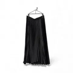 UNIQLO x Theory ブラック プリーツロングスカート