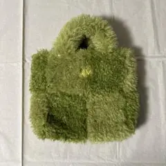 ACCOMMODE ボアハンドバッグ グリーン
