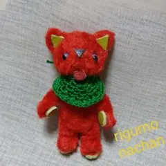 モールアート　イヌ　ドール　ミニチュア　赤いワンちゃん　舌べろワンちゃん