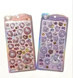 ぽ*︎様 ハローキティ クロミ うるちゅるポップシール 2シートセット