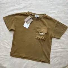 新品　F.Oキッズ インディゴTシャツ ポケット付き　110センチのサムネイル