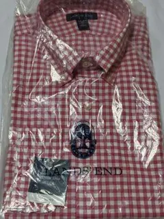 未使用 LANDS' END チェック柄 長袖シャツ サイズ42-82