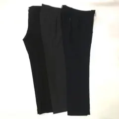 ユニクロ スラックス 3色セット ブラック グレー ネイビー ウエスト73cm