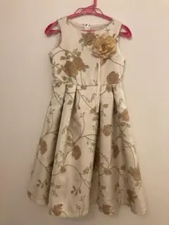 キャサリンコテージ　花柄刺繍ドレス 130cm