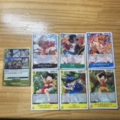 ワンピース トレーディングカード 三兄弟カードセット7枚入り