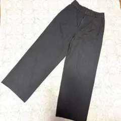 ユニクロ　グレー S ワイドパンツ