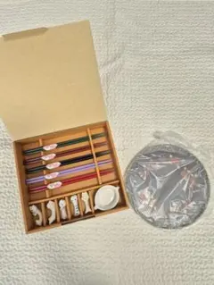 【新品未使用】桂由美　お盆　箸　箸置き　セット　ジャパンコレクション