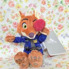 ディズニー　ニック　ぬいぐるみキーホルダー　モグモグ　ズートピア