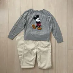 ミッキー⭐︎セーター130㎝ストレッチパンツ140㎝
