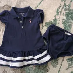 Ralph Lauren 　ネイビー ポロシャツ スカートセット 12M