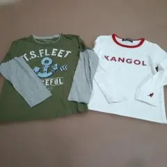 長袖 カットソー 140cm 2枚セット　KANGOL