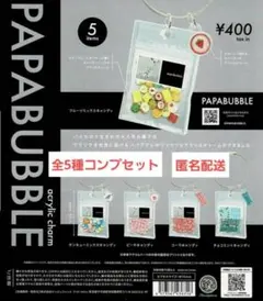 【未開封】PAPABUBBLE パパブレ アクリルチャーム 全5種セット ガチャ