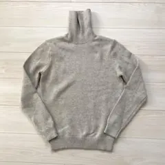 UNIQLO ユニクロ　ヒートテック　タートルネックニットセーター　グレー　M