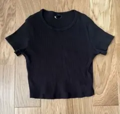 UNIQLO コットンリブクルーネッククロップドT