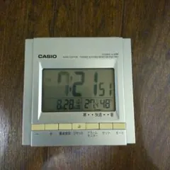 CASIO 電波置時計 DQD-700J 温度湿度計