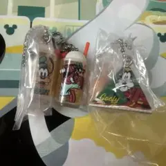 レトログラスミニチュアチャーム　パックンチョ　グーフィー