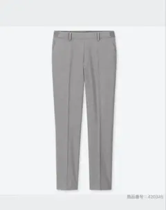 ユニクロ　EZYアンクルパンツ　グレー　M