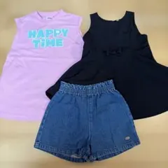 女の子 夏服 3枚セット 90cmのサムネイル