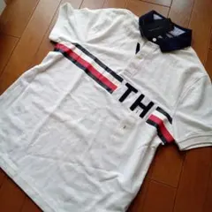 新品タグ付きトミーヒルフィガー☆ ホワイトポロシャツ