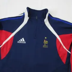 希少　adidas　サッカーフランス代表　ハーフジップトラックジャケット　正規品
