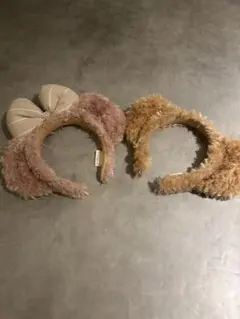 ディズニー　カチューシャ　2点セット　ダッフィー　シェリーメイ