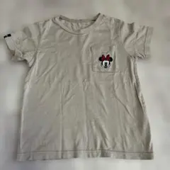 Disney ミニーマウス ポケット Tシャツ ベージュ　120センチのサムネイル