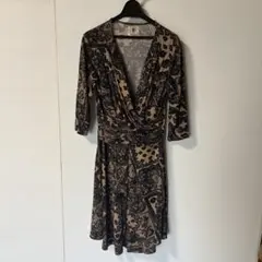 Bou Jeloud ペイズリー柄 カシュクールワンピース