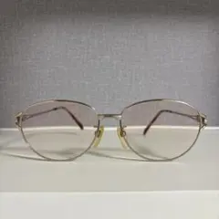 CELINE セリーヌ 眼鏡フレーム メガネ ハーフリム マカダムロゴ柄 コンビ