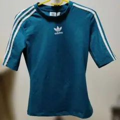 adidas　Ｔシャツ　グリーンラメ　 S 　美品　レアアイテム