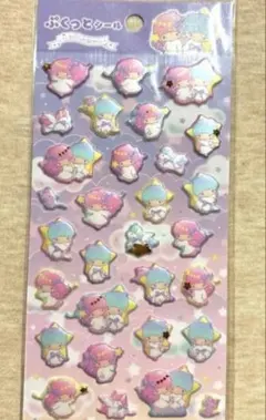 サンリオ　キキララぷくっとシールリトルツインスターズ