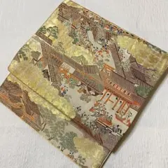 帯7365 ○田中義織物謹製 名物裂全通柄 高級 正絹 全通 袋帯 - メルカリ