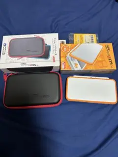 極美品 New 2DS LL オレンジ/ホワイト 本体