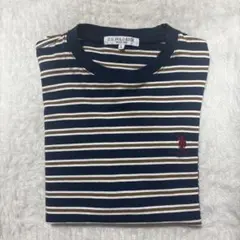 U.S. POLO ASSN. ストライプ Tシャツ (Lサイズ)