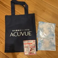 ACUVUE アキュビュー　付箋　メガネ拭き 不織布バッグ