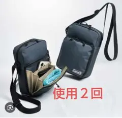 [2회 사용] 자바라 포켓 달린 콜맨 숄더백
