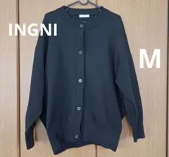 INGNI♡Mサイズ　黒カーディガン　トップス　厚手カーデガン　ドルマンスリーブ