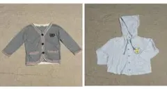 子ども服 カーディガン 2着 90 Branshes ANiMAL MArCH