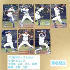 【中日ドラゴンズ】2024プロ野球チップス 選手カードセット